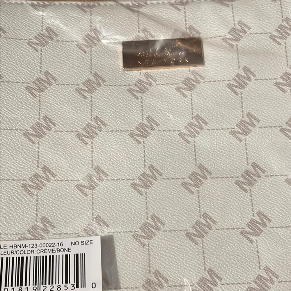 Nichole Miller. White and Cream Women's Bag